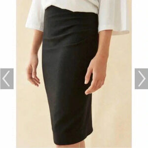 Ba&sh black Catany pencil high waist mini skirt